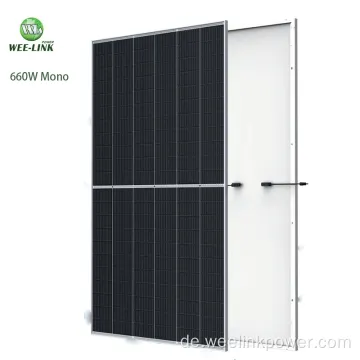 660W Mono Solarpanel 210 mm Solarzellenphotovoltaikpanel